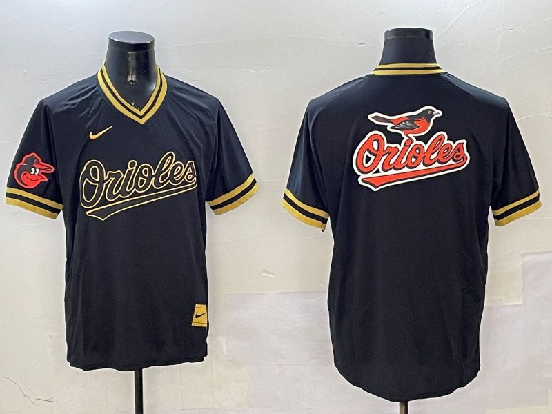 Men Baltimore Orioles Blank Black Gold Game 2025 Nike MLB Jersey style 5
